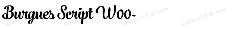 Burgues Script W00字体转换 Burgues Script W00字体转换
